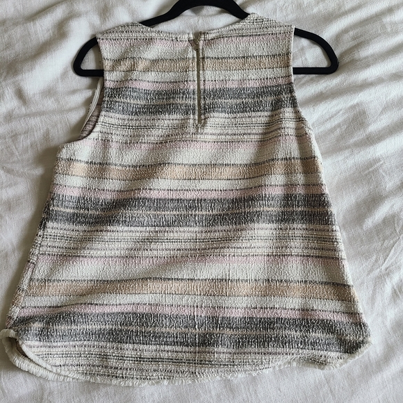 Neutral Colored Striped Tank - Picture 2 of 3